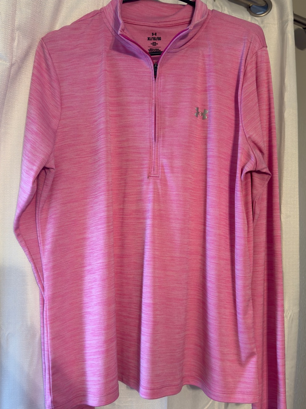 Under Armour Women’s Pink Quarter-Zip Performance Top